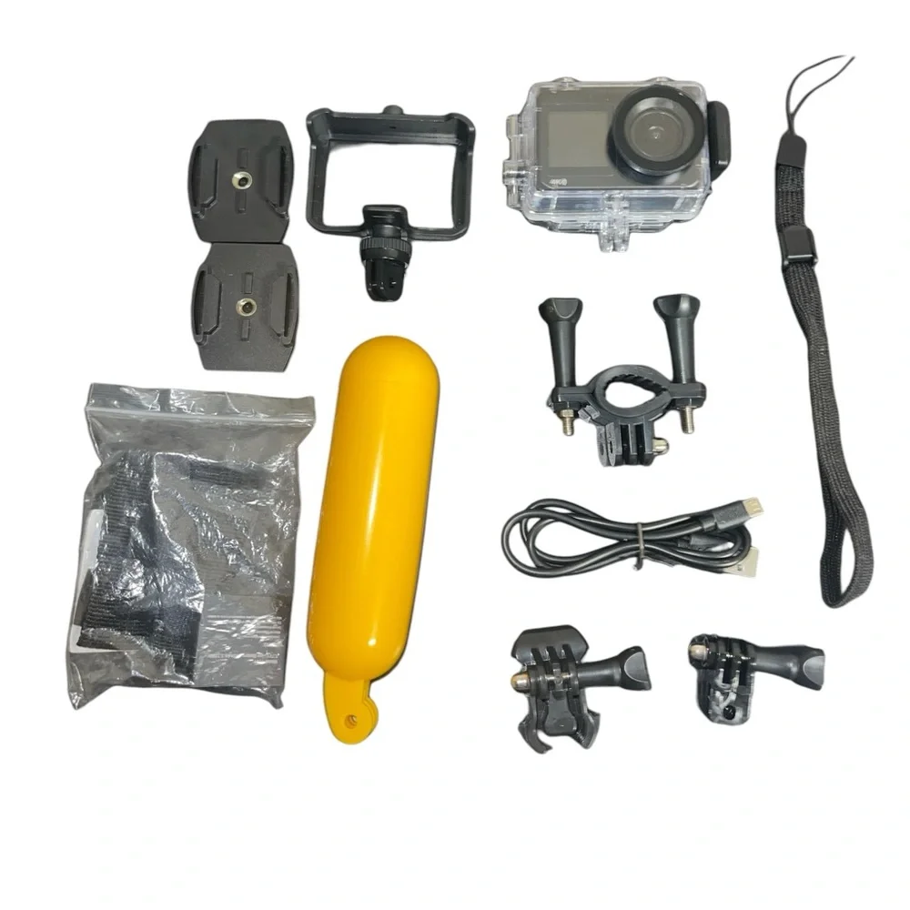 Vivitar DVR923 4K Ultra HD Action Camera Kit Dual Screen with Wifi Bonus Battery